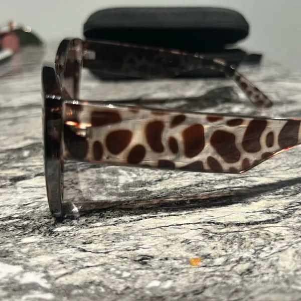 Leopard Print Sunglasses Brown - Image 4