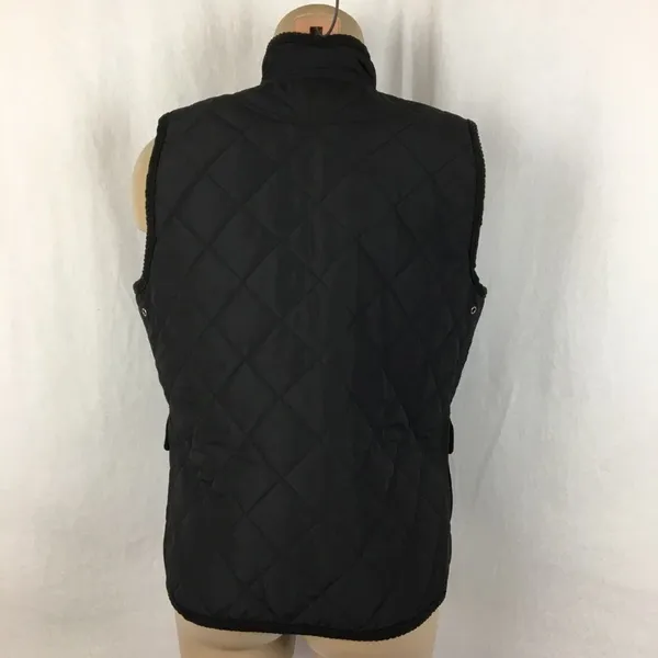 Ralph Lauren Black Quilted Zip Up Sleeveless Utility Vest M - Image 5