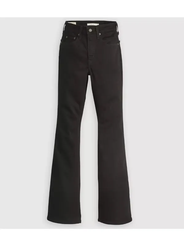New Levi's 27x34 Premium 726 High Rise Flare Women's Jeans Midnight Gaze Black - Image 4