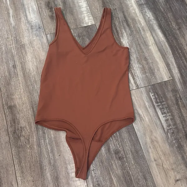 Abercrombie and Fitch Brown Bodysuit casualwear size Large - Image 4
