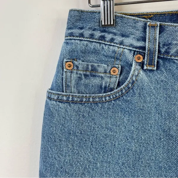 Vintage Levis 550 Relaxed Tapered Jeans Y2K High Waist women 10 28 long tall - Image 3