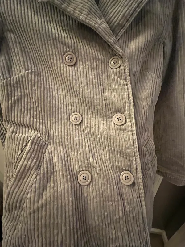 Vintage Blue Asphalt Corduroy Jacket Gray - Image 9