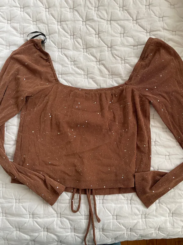 Princess Polly Long Sleeve Top Crop - Image 3