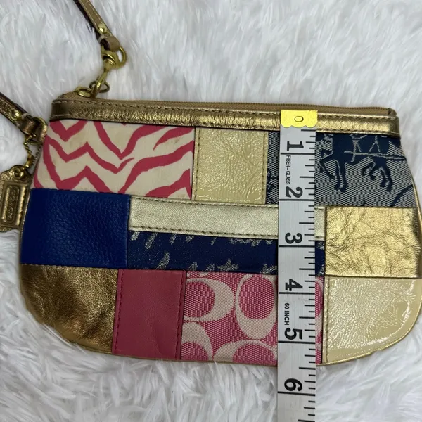 COACH Multicolor Patchwork wristlet - Image 7