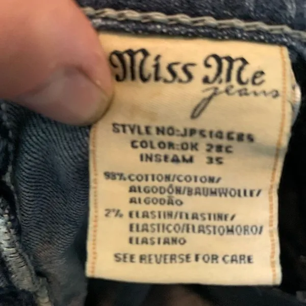 Miss Me sequin boot cut western bling cowboycore 29 jeans - Image 4