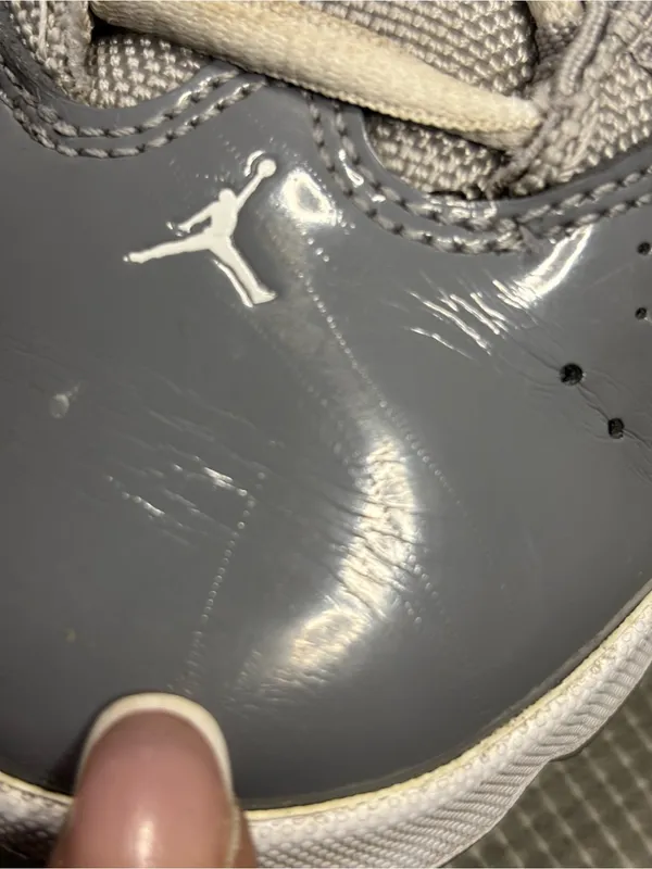 Jordan 6 Rings GS Cool Grey White Patent Leather Sneakers 323419-015 Youth 5.5Y - Image 13