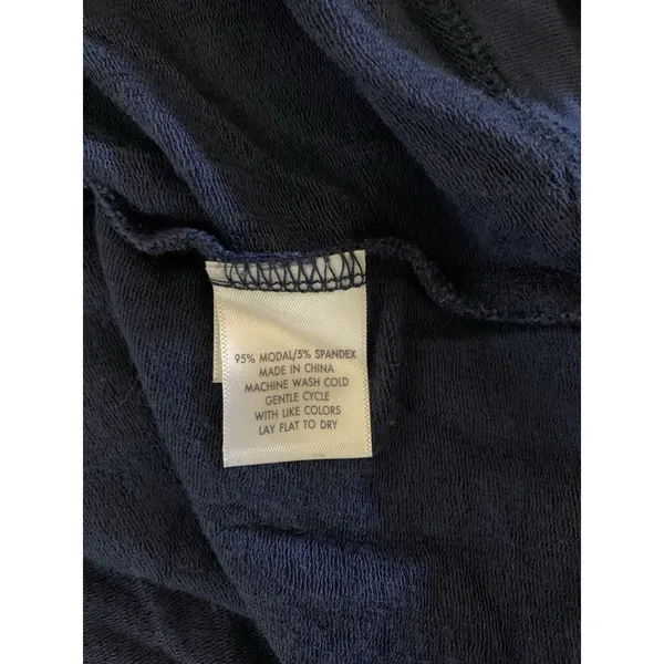 Lake Navy Blue Crewneck Sweatshirt Pullover Minimalist Casual Lounge‎ Large - Image 4