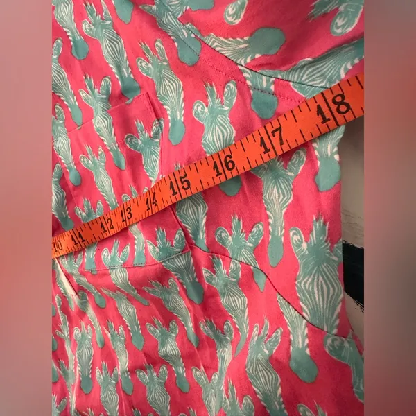 Tizzie Vibrant Pink and Teal Zebra Tunic Dress NWOT - Image 7