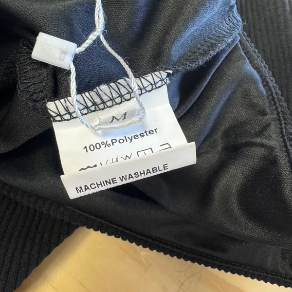 NWT Boutique COCCKO‎ Black Corduroy Wrap Mini Skort Medium Side Slit Academia - Image 7