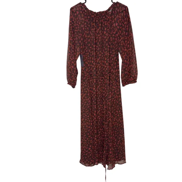 Melrose & Market Floral Long Sleeve Chiffon Maxi Dress - Image 2