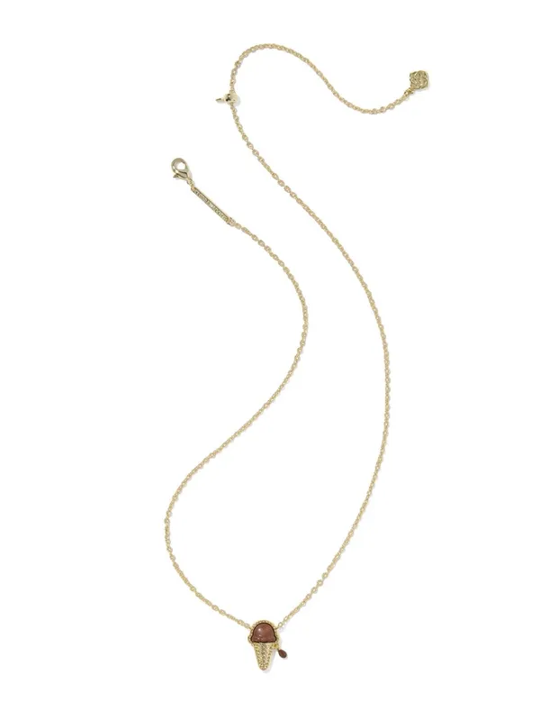 Kendra Scott Ice Cream Gold Short Pendant Necklace - Image 6