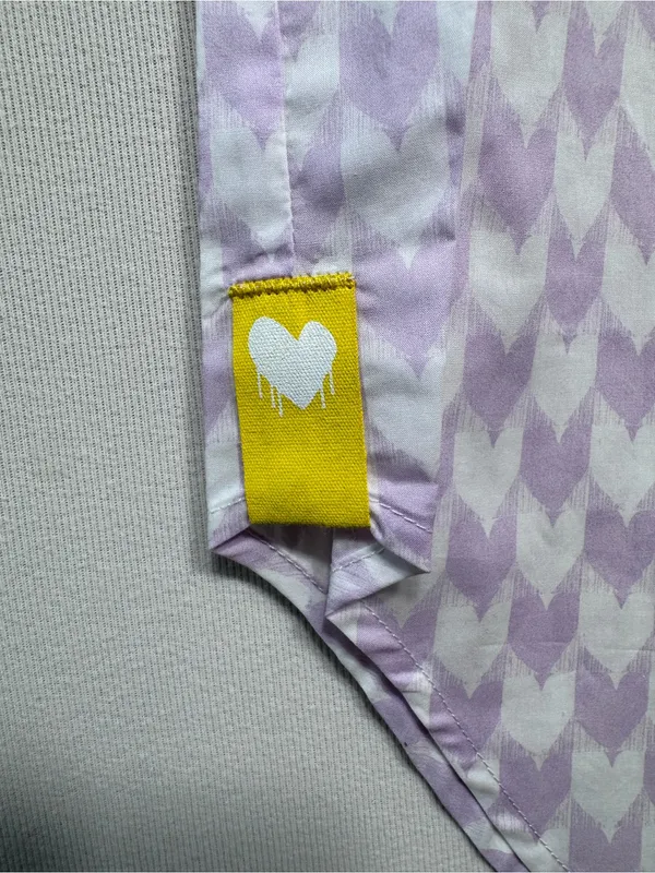 Kerri Rosenthal Mina Printed Cotton Shirt shorts set Lavender nwt size small - Image 4