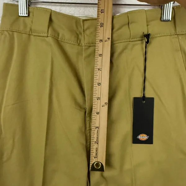 NWT Dickies Women Size 2R Cropped Cargo Pants Khaki Twill Utility Skate Workwear - Image 9