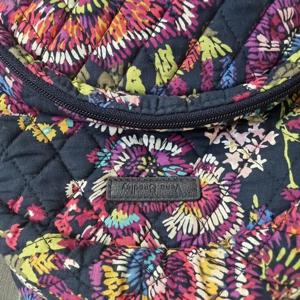 Vera Bradley Small Zipper Backpack Midnight Wildflowers‎ Travel Boho Artsy - Image 5