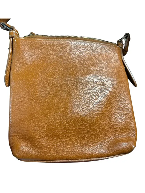 Vintage Dooney & Bourke Tan Leather Crossbody Y2K - Image 6