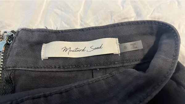 Mustard Seed Black Denim Skirt - Image 3