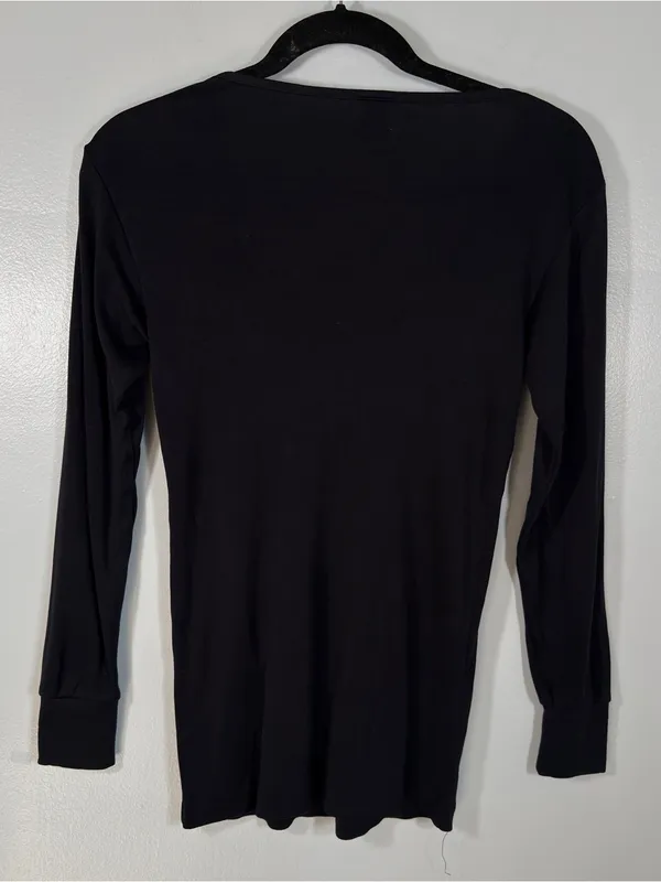 WinterSilks 100% Silk Layering Set Black Turtleneck, Long Sleeve Top Lightweight - Image 8