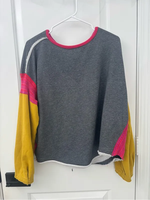 Natural life knit trim sweatshirt - Image 2