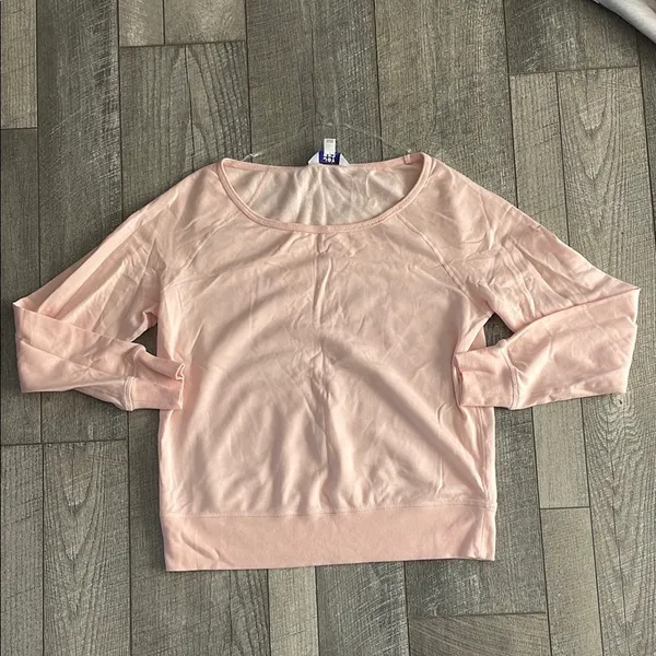 JoyLab Size Medium Ballet Pink Long-Sleeve Activewear Top - Image 3