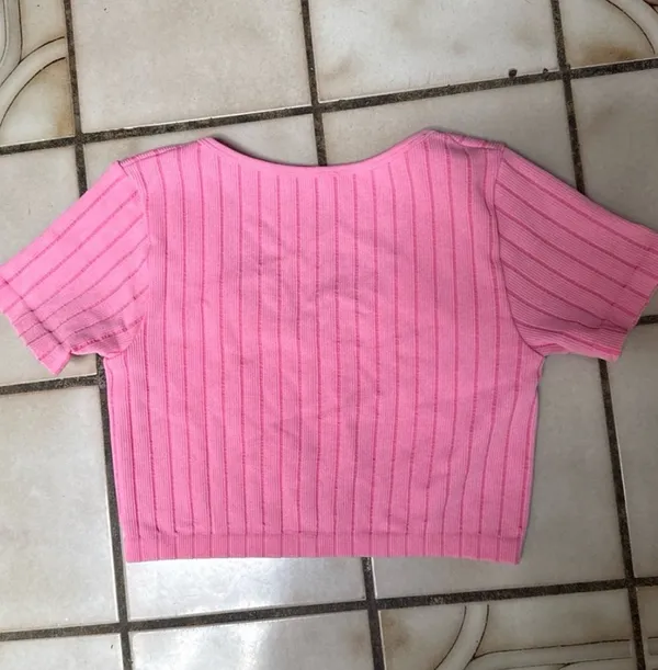 Brand New Zara SEAMLESS TOP Pink Size Large - Image 8