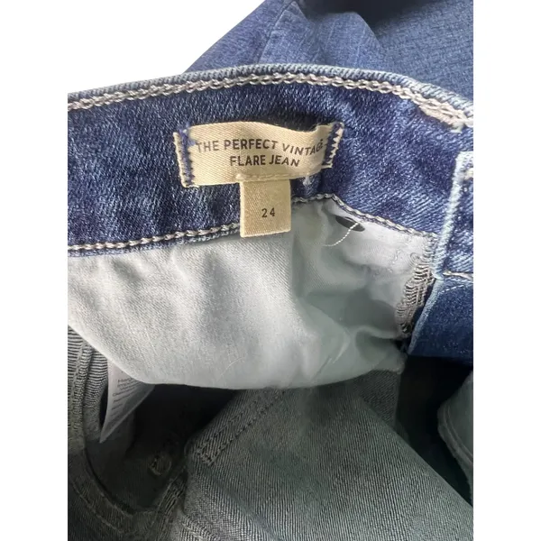 Madewell The Perfect Vintage Flare Jeans Womens 24 High Rise Blue Denim NH560 - Image 4