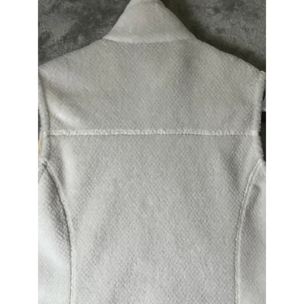 Patagonia Re-Tool Fleece Vest Women’s Ivory Cream Full Zip Outdoor Hiking Medium - Image 4