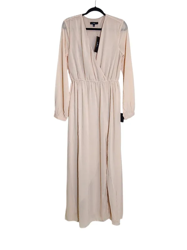 Lulus Long Sleeve Blush Pink Formal Dress Size Large NWT Wedding Guest Dress - Image 2