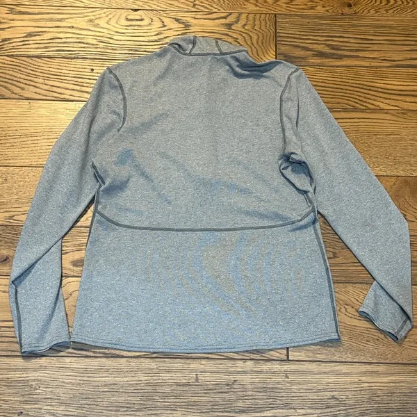 Womens‎ Patagonia Capilene 3 Midweight 1/4 Zip Pullover size Large grey stripe - Image 7