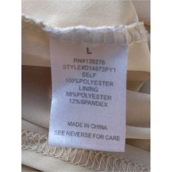 Soft Ivory Spaghetti adjustable Strap Camisole Large L undershirt cami - Image 3