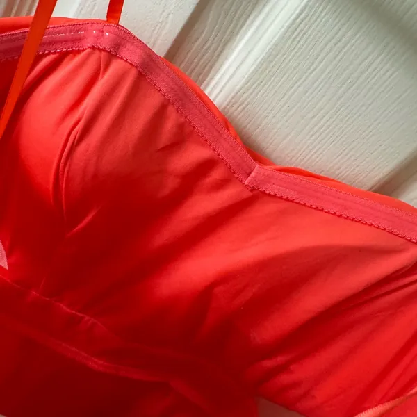 Adrianna Papell Bold Coral Dress - Image 6