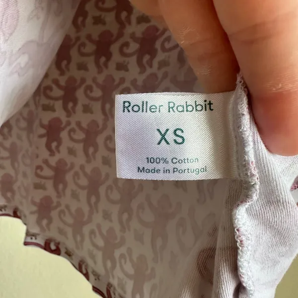 Roller Rabbit Women's Henley Monkey Print Pajama Top - Image 5
