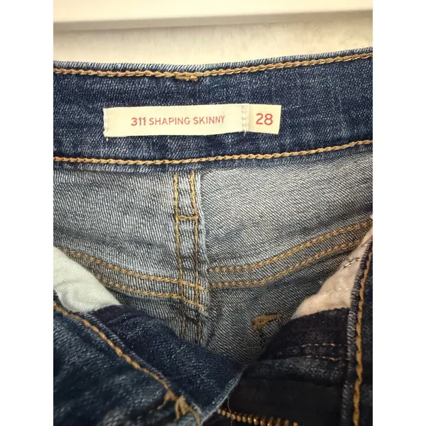 Levis 311 Shaping‎ Skinny Jeans Womens 28 Medium Wash Blue Mid Rise Denim - Image 2