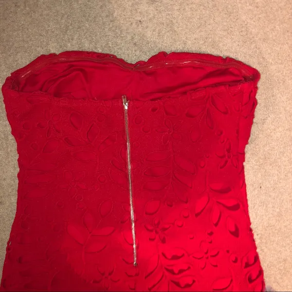 Nordstrom red lace dress - Image 2