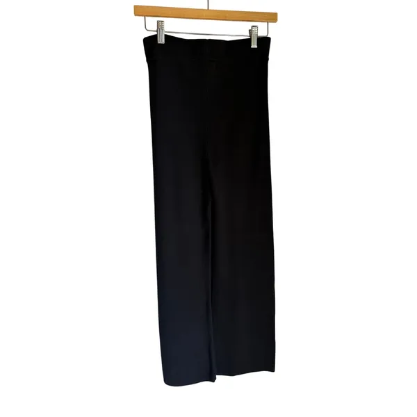 Old Navy NWT Elevated Comfo Wide Leg Sweater Pants Small Black Knit Lounge - Image 5