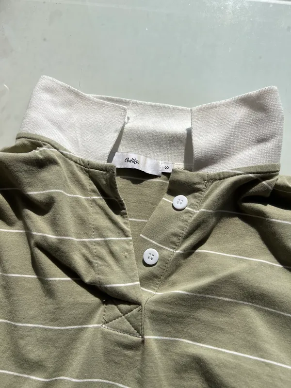 Adika Green Cropped Polo - Image 5