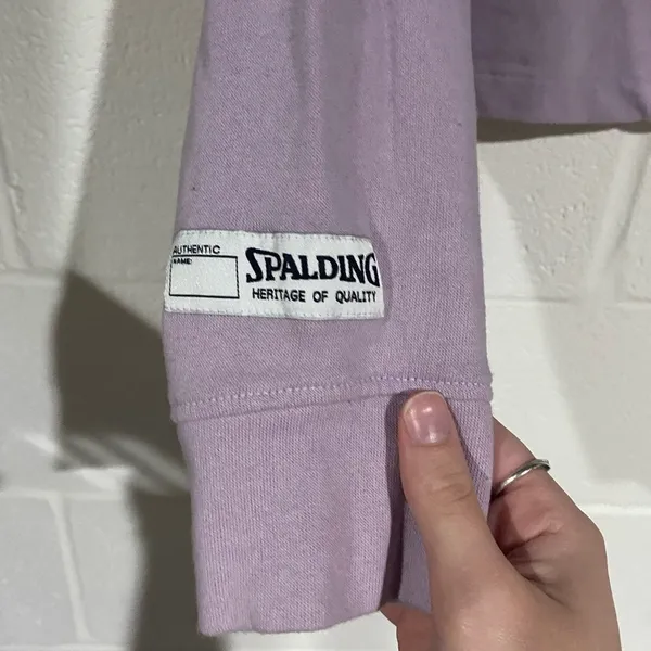 Spalding Women's Lavender Hoodie Top medium - Image 5