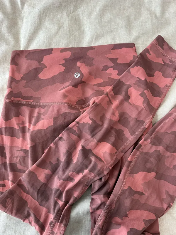 Red Lululemon Camo Leggings Align - Image 4