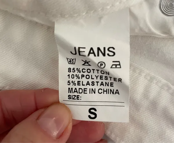 Amazon White distressed Jean shorts - Image 3