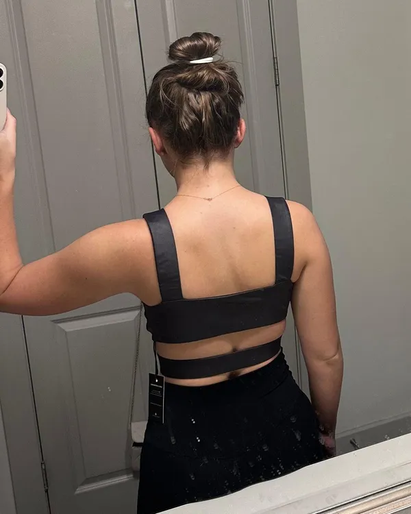 NWT VIVE Workout Bra Black Size M - Image 3