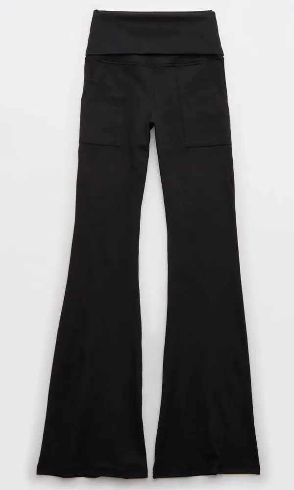 Aerie High Wasted Foldover Flare Legging - Image 5