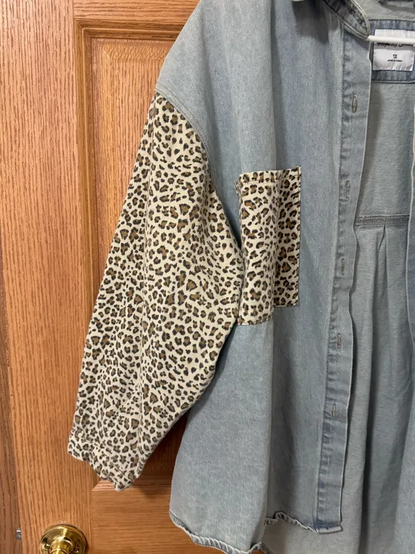 Highway Jeans Boutique leopard print jean jacket - Image 2