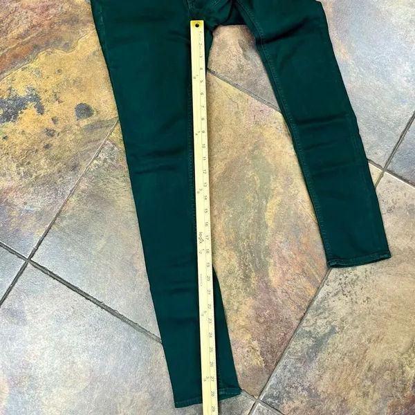 Rag & Bone Coated Green Skinny Legging Jeans 26 - Image 4