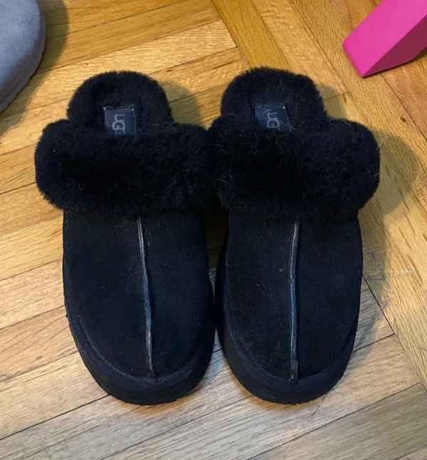 UGG Disquette Platform Slippers Black - Image 3