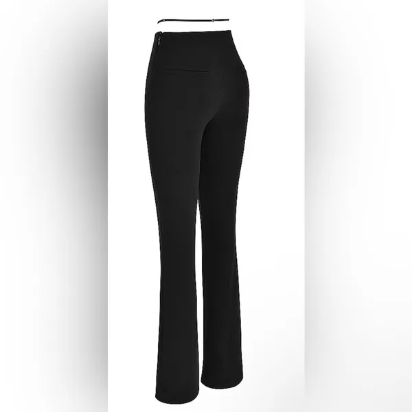 New! House of CB Layla Black V-Front Trousers‎ Size XS $149 - Image 8