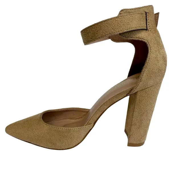 Ninetin Gel Ankle Strap Buckle 4 inch Block Heel Pointed Closed Toe Shoes Size 7 - Image 9