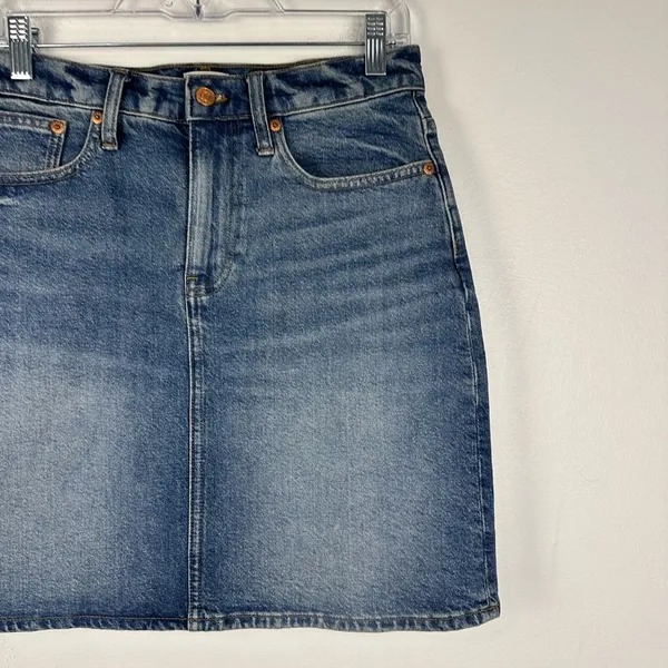 J.Crew Denim Mini Skirt Re-imagined 5 Pocket Light Wash Women’s Sz‎ 26 - Image 3