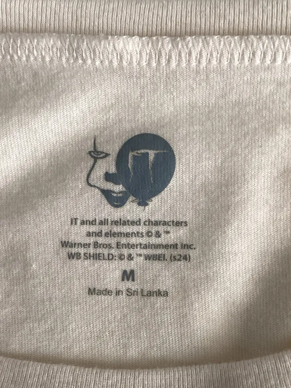 Warner Bros. Cream IT Pennywise T-Shirt Halloween - Image 3