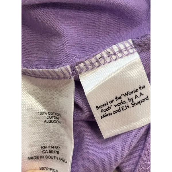 Disney Store Light Purple Eeyore Graphic T-Shirt Size Large - Image 7