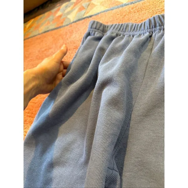 Jagenda Blue Cotton Blend Lounge Pants Women Size L USA Made - Image 7