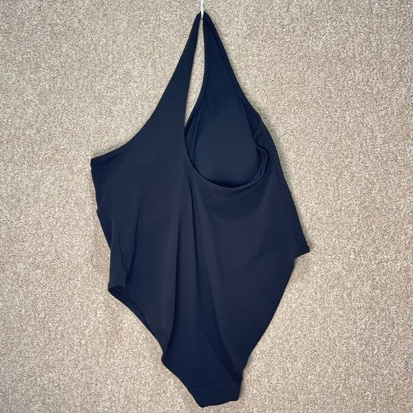 Old Navy black swimsuit one‎ piece crinkly size 3X removable pads clean crotch - Image 4